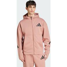 Pink - Voksen Tøj adidas Z.N.E. Full-Zip Hooded Træningsjakke - Warm Clay
