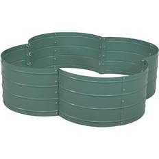 Sunnydaze Decor Galvanized Steel Garden Bed 43 in Green
