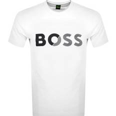 Tøj BOSS Split T-Shirt - White