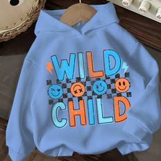 Babies Hoodies Children's Clothing Shein Soft Knit Hoodie Pullover Sweatshirt - Casual