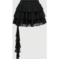 A-line Skirts Shein Y2K Harajuku Style A-Line Skirt - Solid Color