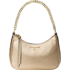 Guld - Skinn Väskor Michael Kors Jet Set Charm Small Metallic Pebbled Leather Pochette - Pale Gold