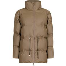 Brun - Vinterjakker Neo Noir Mayra C Puffer Jacket - Dark Taupe