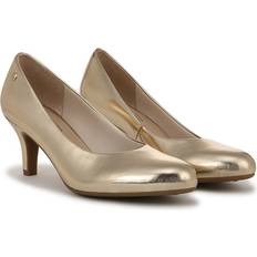 Gold Heels & Pumps LifeStride Parigi Pump Shoes - Gold Faux Leather