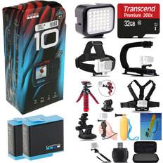 GoPro hero10 black 4k ultra hd camera extra battery & much more chdhs-502 2.0 in