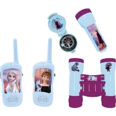 Son Jouets de Jeu de Rôle Lexibook La Reine des Neiges, Set d'aventurier Complet pour Enfant, Talkies-Walkies 120m, Jumelles, Lampe-Torche, Boussole, RPTW12FZ