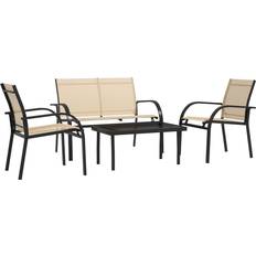 Garden & Outdoor Furniture OutSunny 84B-369 Outdoor Lounge Set, 1 Table incl. 2 Chairs & 1 Sofas