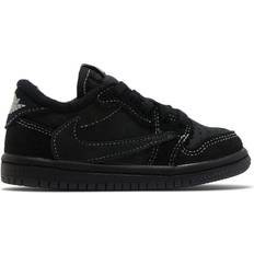 Nubuck Trainers Children's Shoes Nike Air Jordan 1 Retro Low OG SP Travis Scott x TD - Black/Phantom/University Red