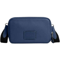 Coach Carrier Phone Crossbody - Smooth Leather/Gunmetal/Deep Blue