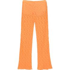 Oranssi Housut Pull&Bear Crochet Flare Trouser Co-Ord - Orange