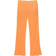 Pull&Bear Bukser & Shorts Pull&Bear Hæklede Bukser Med Svaj - Orange