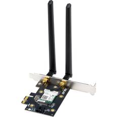 PCIe x1 Wireless Network Cards ASUS PCE-AX58BT AX3000 Dual-Band Wi-Fi 6 (802.11ax) PCI-E Adapter PCE-AX58BT