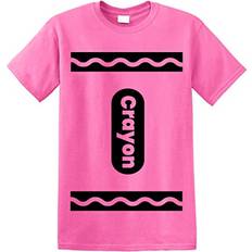 Greenmill Crayon Tshirt Halloween Costume Graphic Tee - Pink