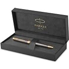 Parker Sonnet Ballpoint Pen Grey Lacquer with Gold Trims