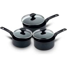 Värmeresistenta Handtag Set Prestige 9 X Tougher Non-Stick Set med lock 3 delar