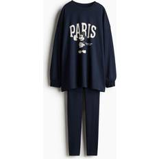 H&M Pyjama Met Print - Blauw