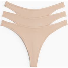 H&M Microfiber Thong Briefs - Beige