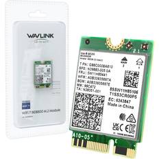 Wavlink WiFi 7 Wireless Card, 8774Mbps Tri-Band BE200 M.2 NGFF Network Module with Bluetooth 5.4, MU-MIMO, WPA3, Support Windows 10/11(64-bit) Laptop, Not Support AMD