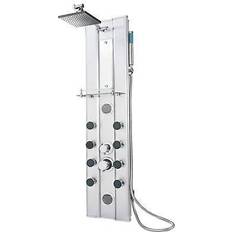 Silver Shower Rail Kits & Handsets tectake (402117) Silver