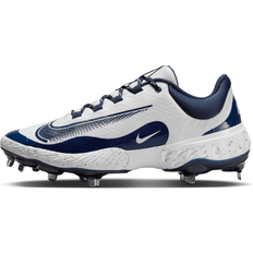 Baseball Shoes Nike Men's Alpha Huarache Elite 4 Metal Baseball Cleats, Size 8.5, White/Navy