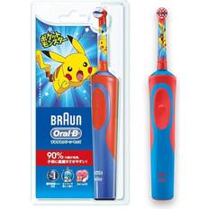 Braun Electric Toothbrushes & Irrigators Braun oral-b electric toothbrush pokemon pikachu for children 100v w/track jpn Red 24.4 x 11.2 x 5 cm