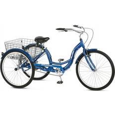 Blue Tricycle Bikes Pacific Cycle Schwinn Meridian Adult Tricycle 26 Inch Wheel Blue