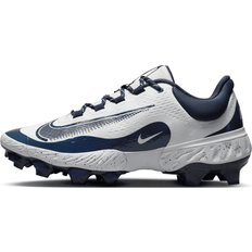 Baseball Nike Men's Alpha Huarache Elite 4 MCS Baseball Cleats, Size 9.5, White/Midnight Navy