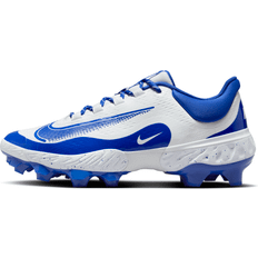 Baseball Nike Men's Alpha Huarache Elite 4 MCS Baseball Cleats, Size 8.5, White/Royal