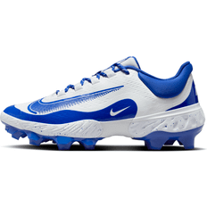 Nike Chaussures de baseball Nike Men's Alpha Huarache Elite 4 MCS Baseball Cleats, Size 8, White/Royal