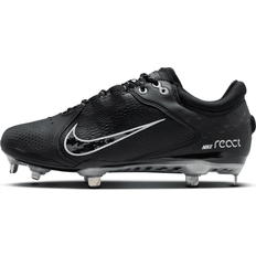 Black - Women Baseball Shoes Nike Women's Hyperdiamond 4 Elite Softball Cleats in Black FZ0923-001 (10.5)