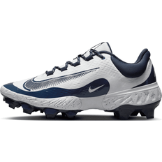 Man Baseball Shoes Nike Men's Alpha Huarache Elite 4 MCS Baseball Cleats, Size 13, White/Midnight Navy