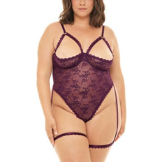 Oh La La Cheri Plus Size Elayne Open Shelf Cup - Potent Purple