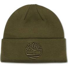 Timberland Men Beanies Timberland Recycled Tonal 3D Beanie - Olive