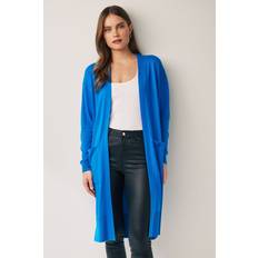 NEXT Soft Touch Longline Knitted Cardigan - Blau