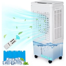 Yescom 2059 Cfm Evaporative Air Cooler 150W 3 in 1 Portable Swamp Cooler & Humidifier,40L Water Tank,3 Modes & 12H Timer, Portable Cooling Fan with Re Natrual (ONE SIZE)