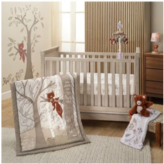 Fabrics Lambs & Ivy Treetop Fox Woodland Tree Nursery Baby Crib Bedding Set