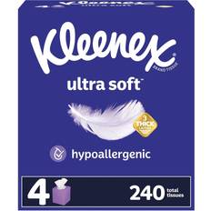Kleenex Ultra Soft Facial Tissues Pack of 4