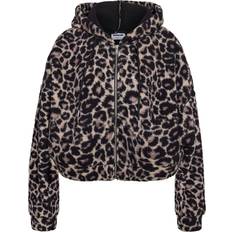 Leopardo Abbigliamento esterno Noisy May Nmcuddle Crop Hood Leo Jacket - Marrone/Nero