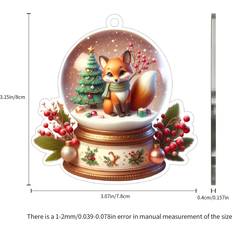 Temu Fox To Add To Decor Christmas Tree Ornament