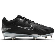 Women Baseball Shoes Nike Hyperdiamond 4 Pro "Black/Pure Platinum/Iron Grey" Women's Softball Cleat (9)