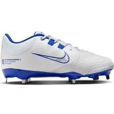 Women Baseball Shoes Nike Hyperdiamond 4 Pro "White/Hyper Royal/Wolf Grey" Women's Softball Cleat (11)
