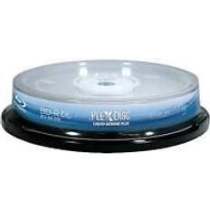 Optical Storage PlexDisc 50gb 6x bd-r dl inkjet printable 10 packs cd/dvd r/rw media model 645-c 6.4 ounces