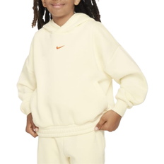 Basketball Children's Clothing Nike Big Kid's Culture of Basketball Oversized Pullover Basketball Hoodie - Coconut Milk/Safety Orange(FD4014-113)