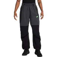 Nike Tech Men's Woven Oversized Trousers - Anthracite/Black/Green Strike