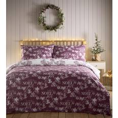Hemtextil Charlotte Thomas Simply Charlotte Santa Joy Påslakan Lila (260x220cm)