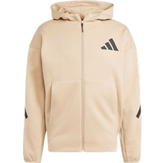 adidas Men's Z.N.E. Full Zip Hooded Track Jacket - Magic Beige