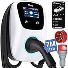 3-Phase Charging Stations Tera Smart EV-laddare Typ 2 Väggbox 7 m