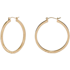 Enamel Earrings Coach Hoop Earrings - Gold