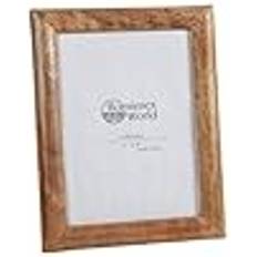 Brown Photo Frames Romimex Brown Wood 24 x 1 x 19 cm Photo Frame