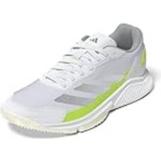 46 - Dam Racketsportskor adidas Courtquick Padelskor - Ftwr Vit/Silver Met/Lucid Citron